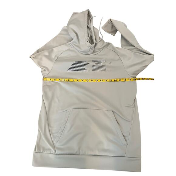 UNDER ARMOUR HOODIE SWEATSHIRT MENS BEIGE FRONT LOGO SIZE M - Picture 5 of 11